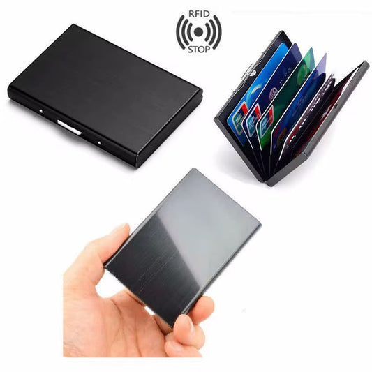 Portefeuille de protection RFID en acier inoxydable