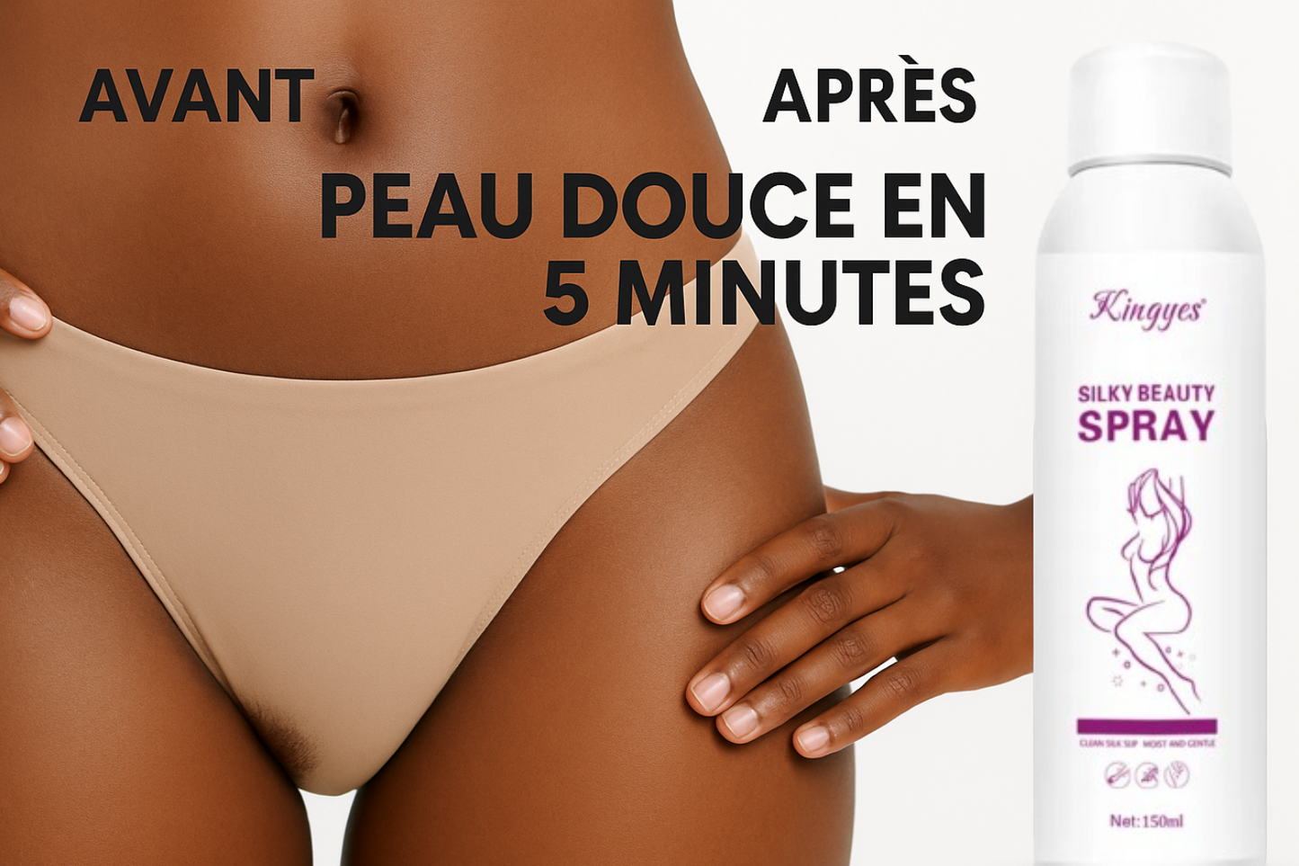 Spray épilatoires Anti-Poils – Une peau douce en 5 Minutes