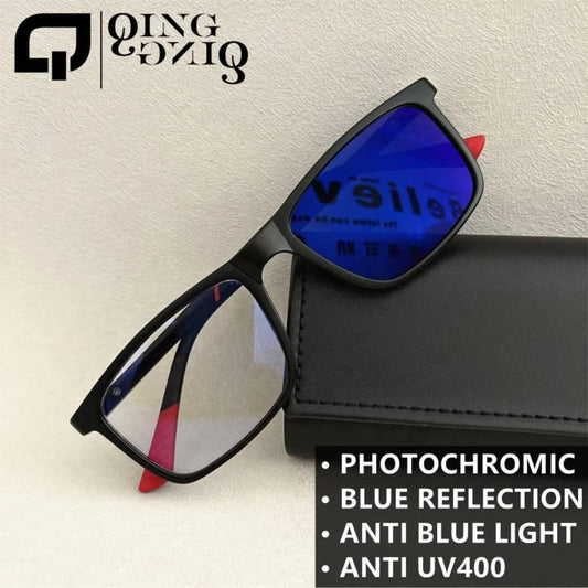 🕶️ Lunettes Photochromiques  Vision 360° Anti-Lumière Bleue flexible