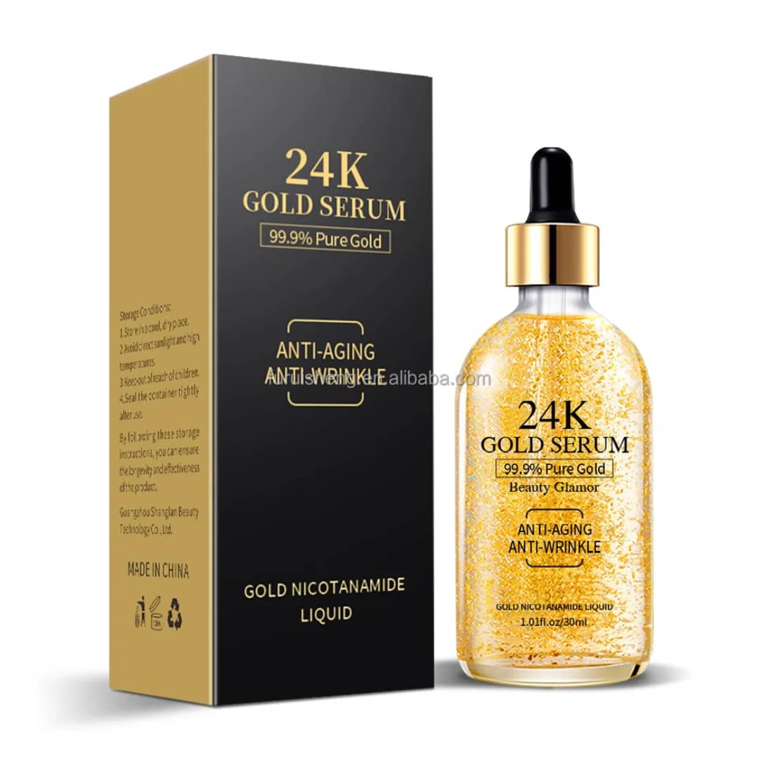 Sérum Or 24K – Efface les rides, raffermit la peau et redonne un visage 10 ans plus jeune